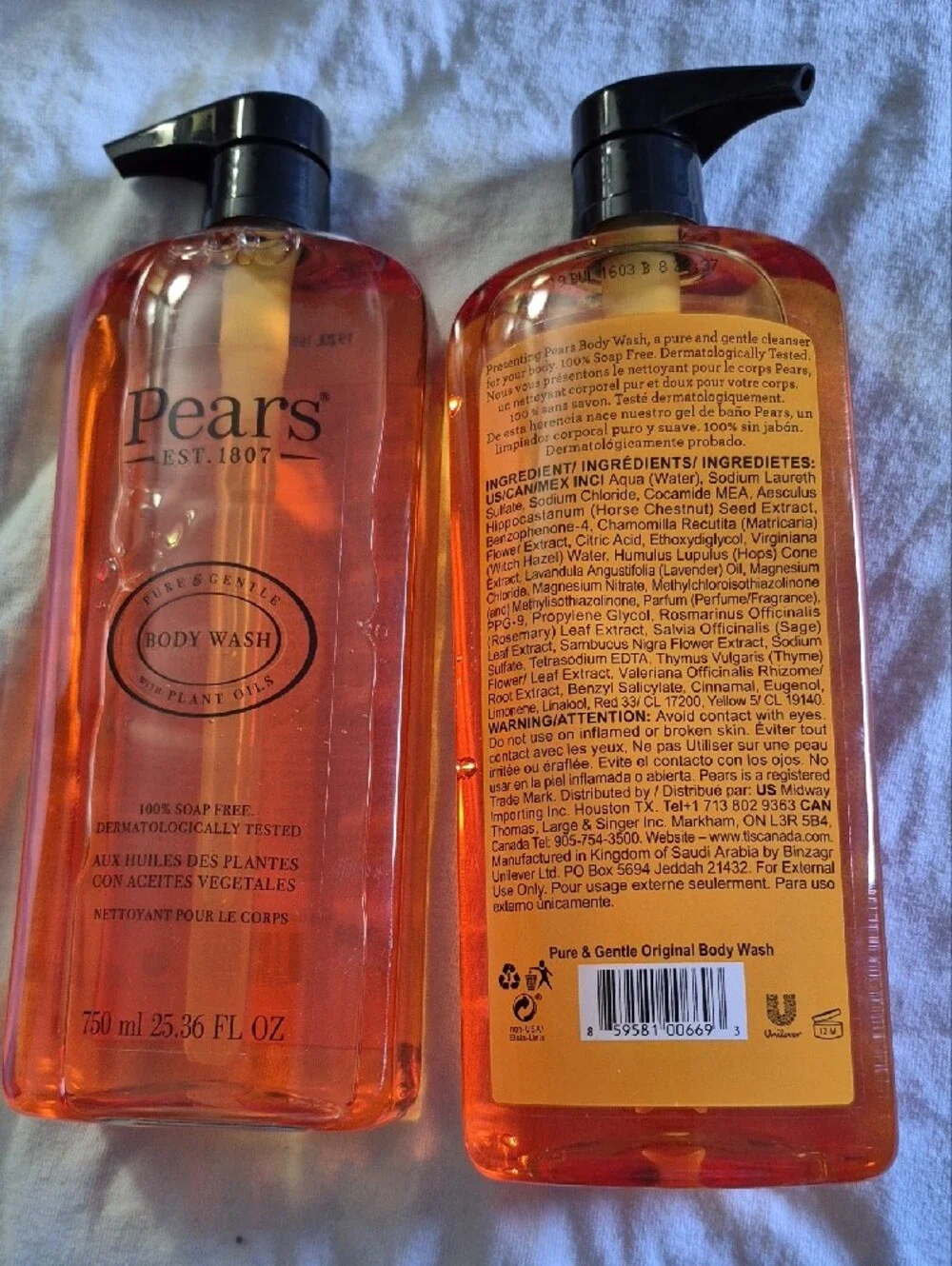 Orange Body Wash with Plant Oils - 750 ml